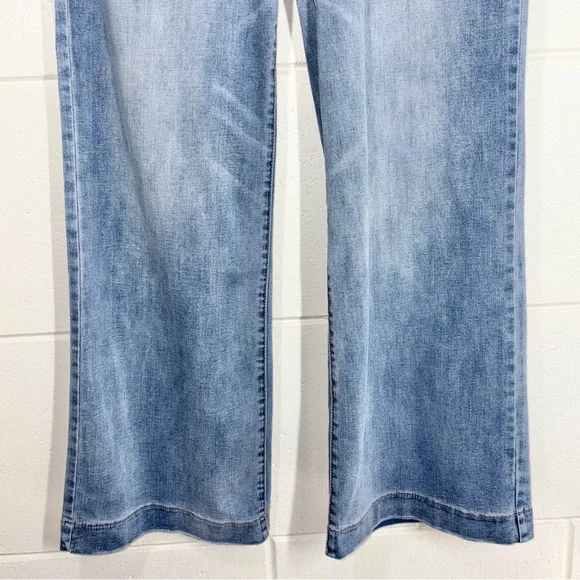 Democracy Ab Technology High Rise Wide Leg Jeans Size 10 Light Wash Stretch - Picture 3 of 12